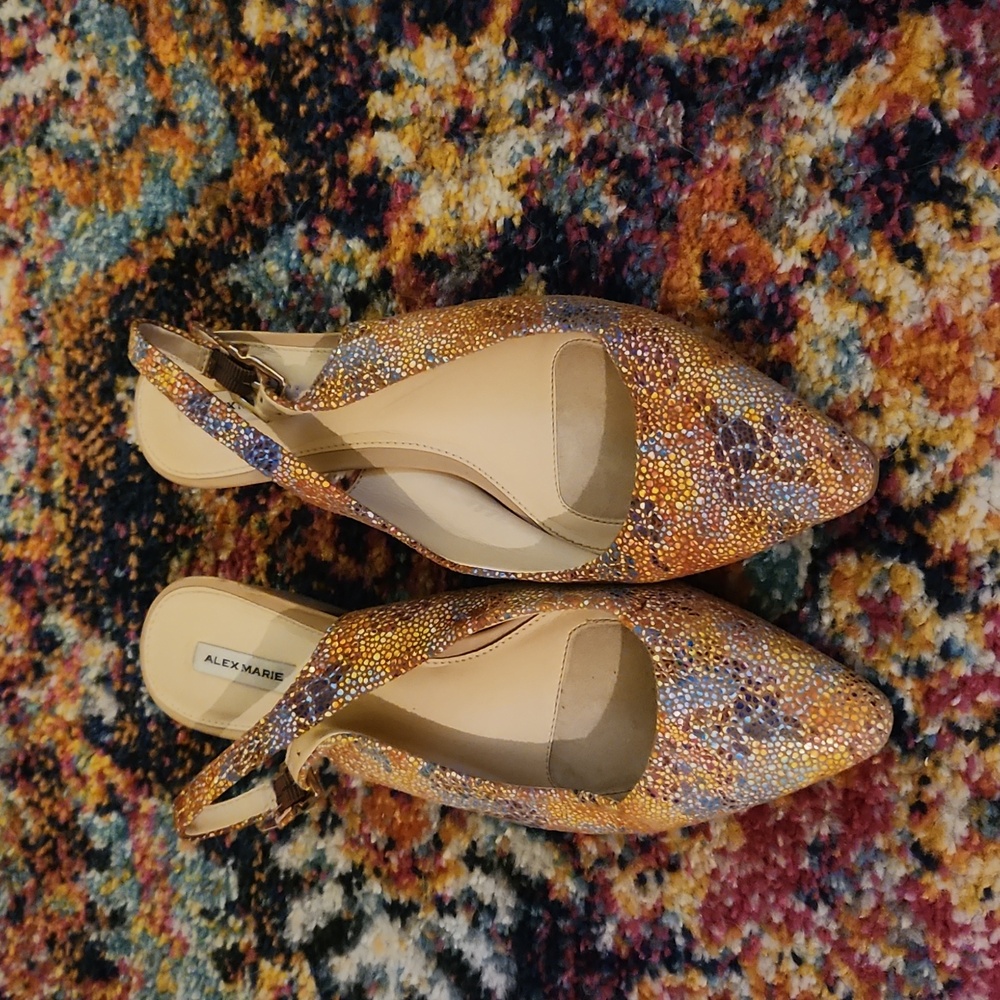 Alex Marie Charlyn Multi color slingback size 7.5 M